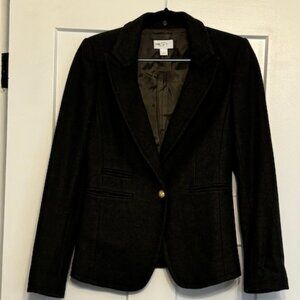 Ann Taylor Loft Wool Blazer Dark Olive